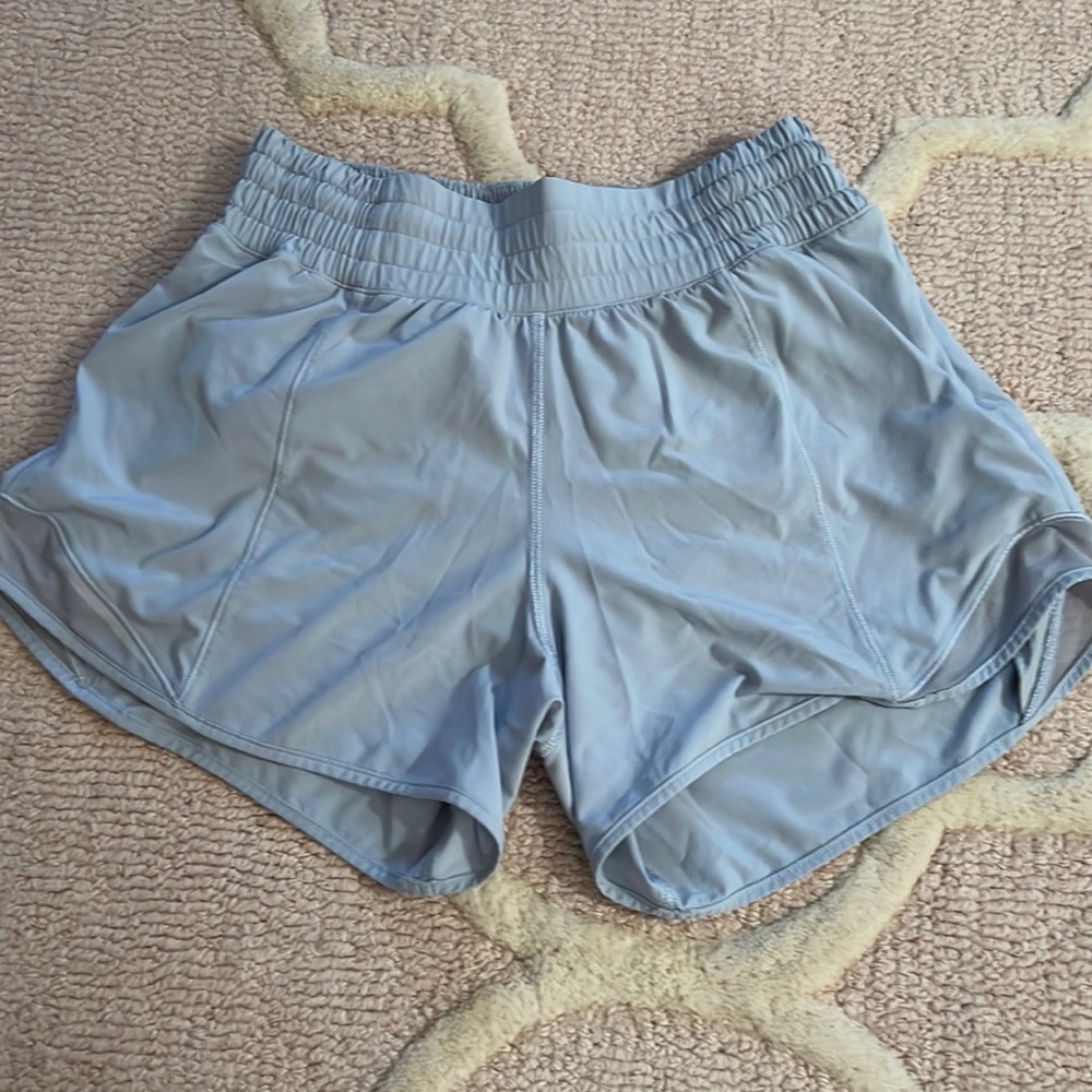 Lululemon blue linen hottie hots high rise 4”